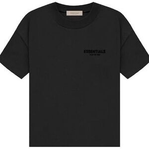 Fear Of God Essentials Stretch Limo Black T Shirt Size Medium